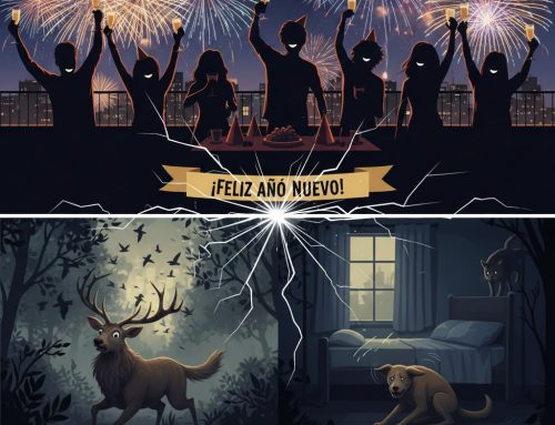 El ruido de los petardos en Nochevieja: una pesadilla para las mascotas que «sienten que van a morir»